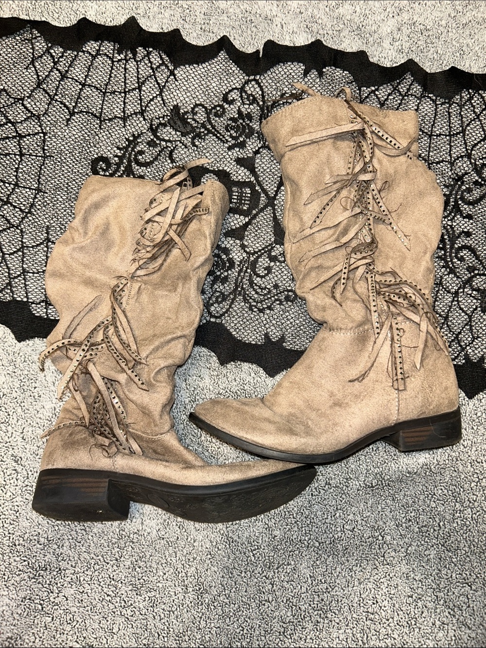 Steve Madden Beige Boots
